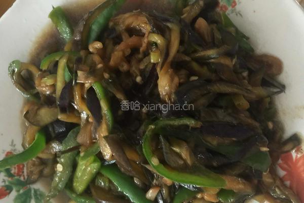 青椒茄子丝的做法图解6