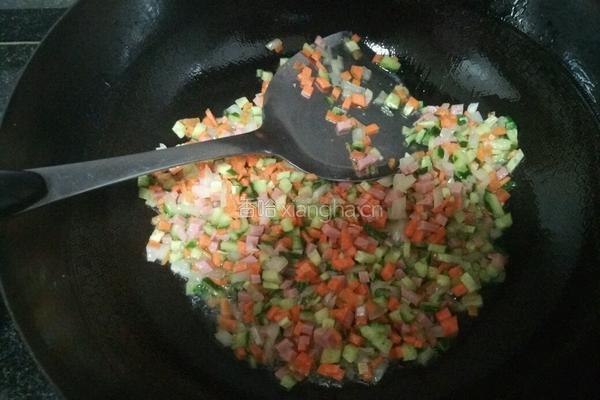 菠萝炒饭的做法图解6