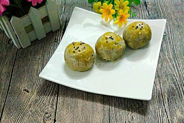 紫薯蛋黄酥的做法图解21