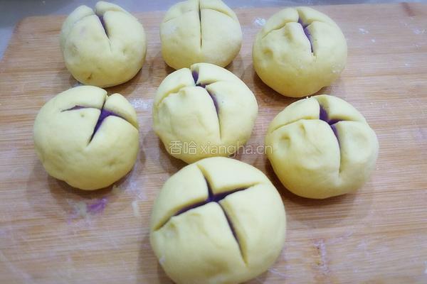 双薯开花馒头的做法图解10