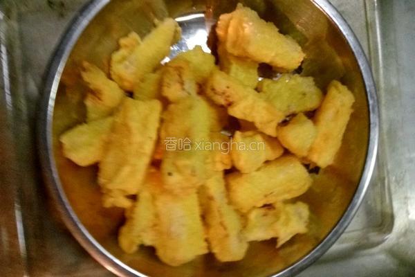 奶香脆皮山药的做法图解12