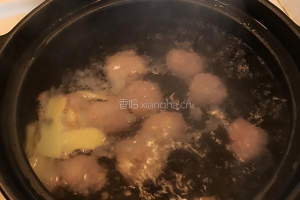 杂菇肉丸汤的做法图解4