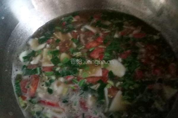 羊肉汆面片的做法图解8