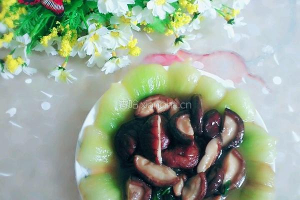 香菇扒油菜的做法图解4