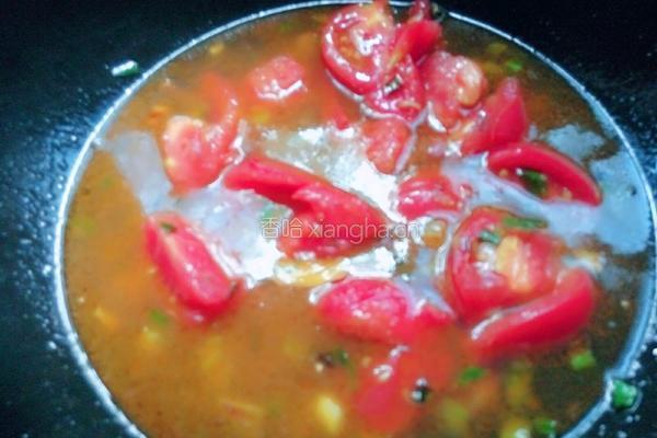 鸿运当头（番茄青菜面)的做法图解7