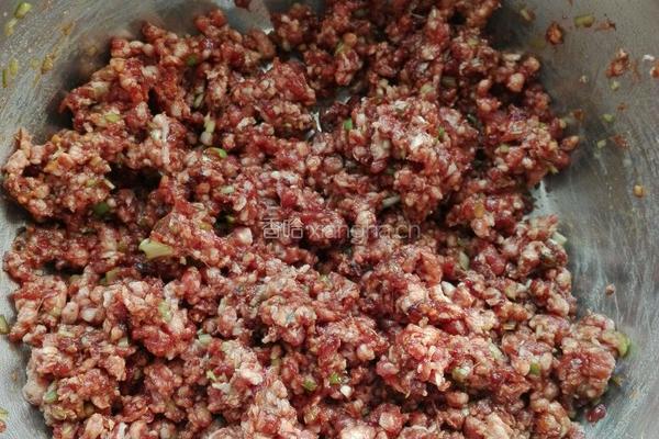 羊肉豆角馅饺子的做法图解6