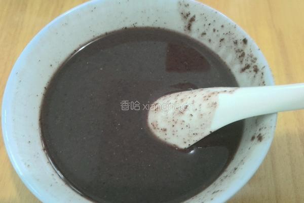 红枣芝麻黑米糊的做法图解4