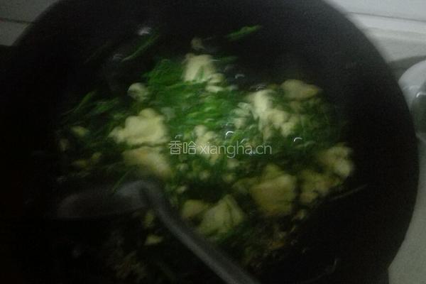 韭菜炒豆腐的做法图解5