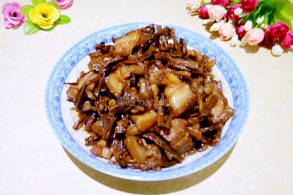 豆角干炖五花肉的做法图解7