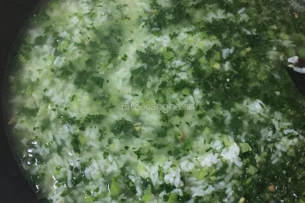 虾仁瘦肉青菜粥的做法图解6