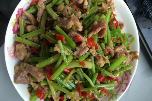 芹菜剁椒炒肉的做法图解11