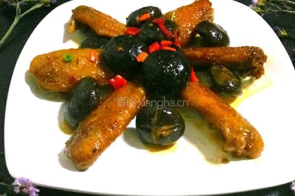 香菇鸡中翅的做法图解1