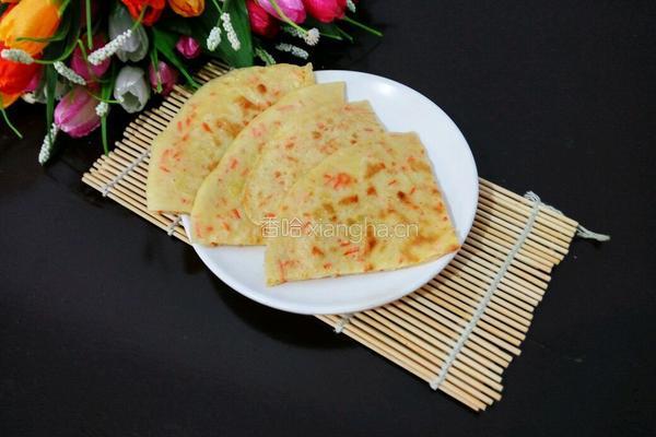 胡萝卜丝鸡蛋饼的做法图解9