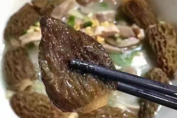 羊肚菌猪肚汤的做法图解2