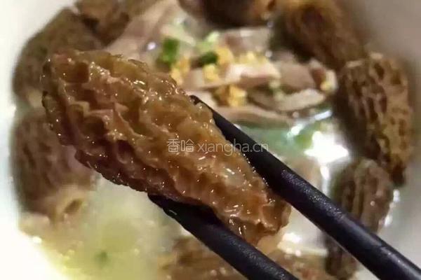 羊肚菌猪肚汤的做法图解4