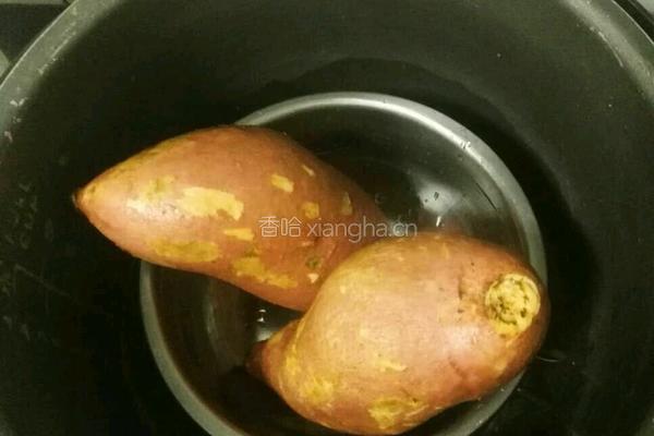 DIY红薯芋圆西米酸奶的做法图解1