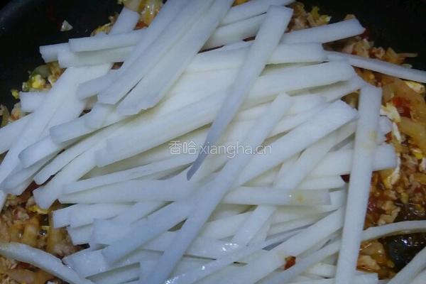 滇味炒饵块的做法图解4