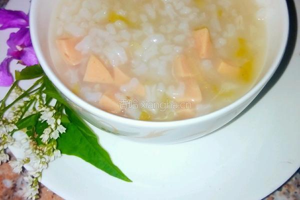 火腿肠白菜粥的做法图解4