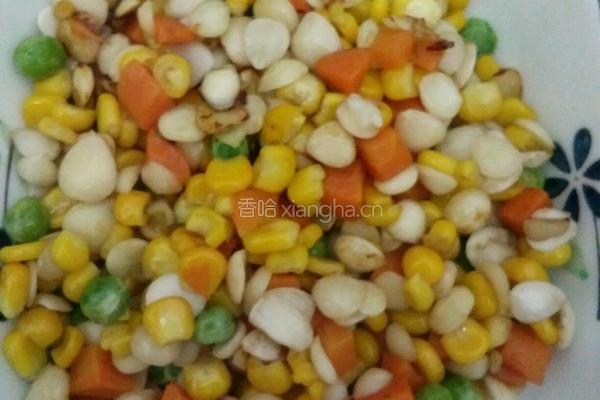 炒杏仁杂蔬的做法图解6