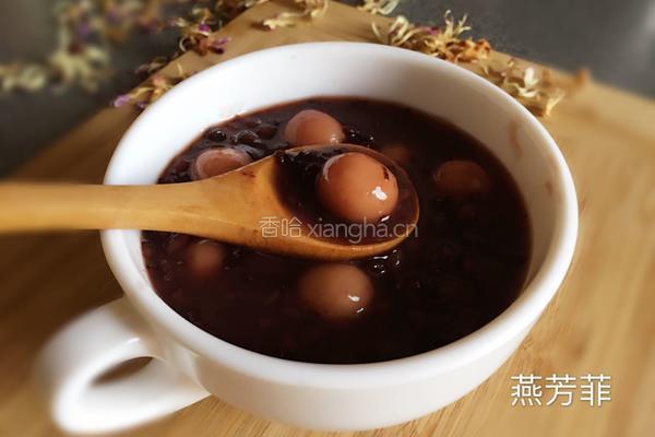 紫米圆子粥