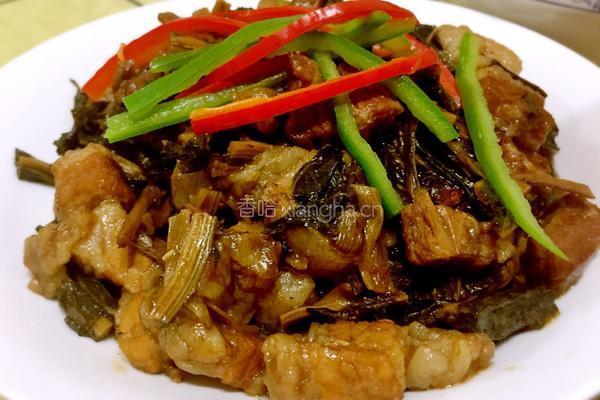 菜干焖猪肉的做法图解4