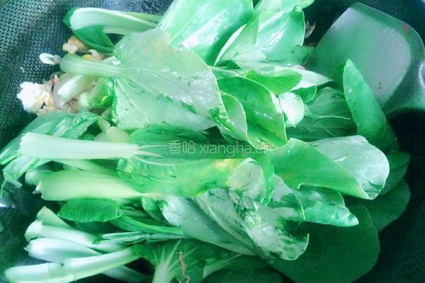 西红柿蘑菇鸡蛋炒青菜的做法图解11