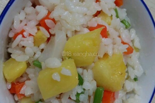 风梨炒饭的做法图解7