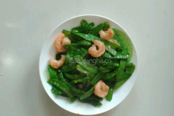 荷兰豆炒虾仁
