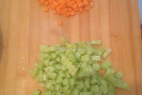 双色炒饭的做法图解2