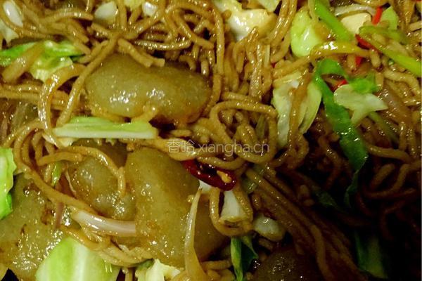 家乡风味小吃——炒莜面黑圪蛋蛋的做法图解5