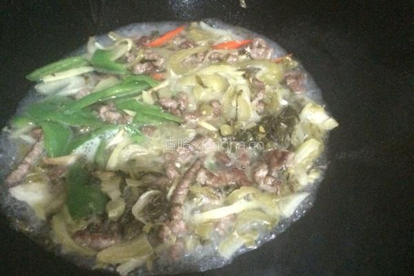 酸菜牛肉的做法图解8