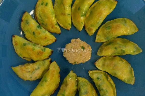 三文鱼蛋皮煎饺
