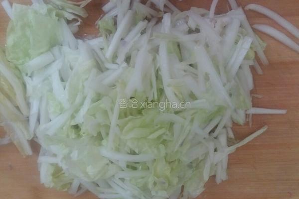 素炒长白菜的做法图解1