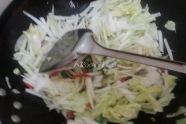 素炒长白菜的做法图解6