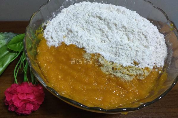 绿豆泥南瓜饼的做法图解4