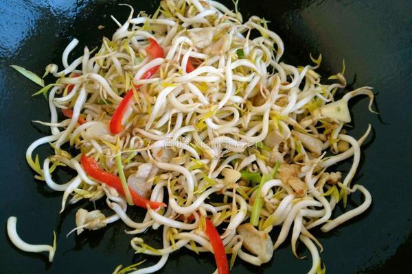 家常炒豆芽的做法图解5