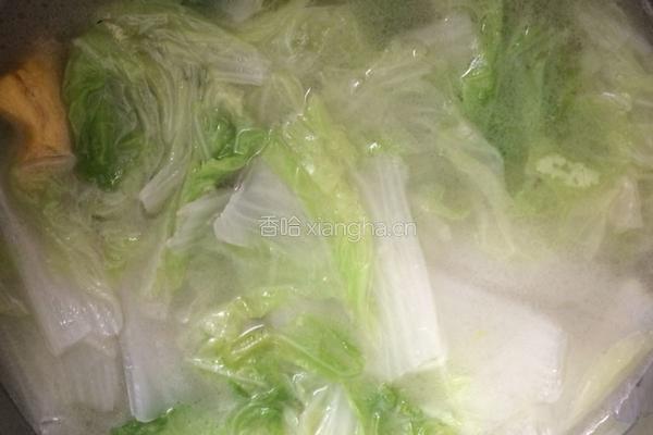 高汤煮白菜的做法图解7