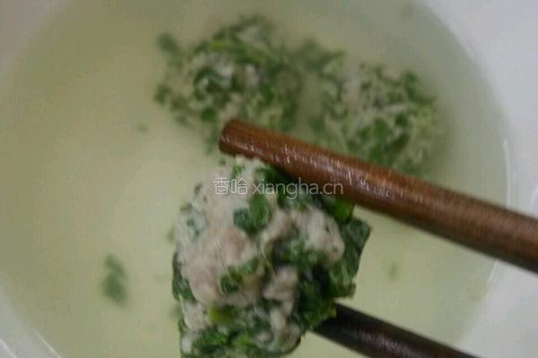 薄荷肉圆汤的做法图解4