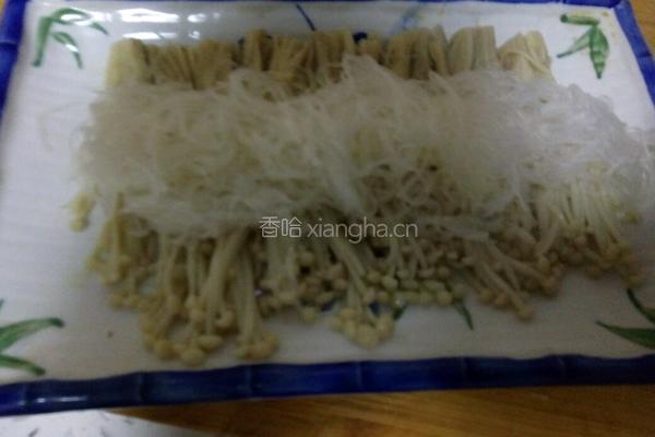 凉拌粉丝金针菇的做法图解5