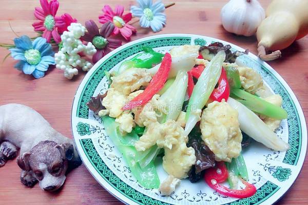 鸡蛋炒大葱的做法图解9