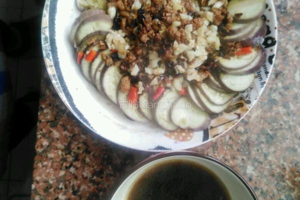 肉末蒸茄子的做法图解4