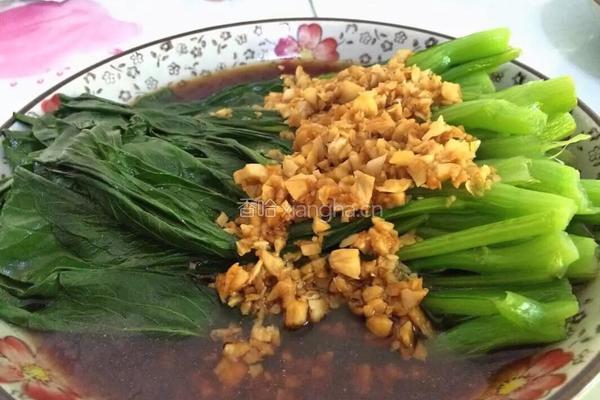白灼菜心的做法图解5