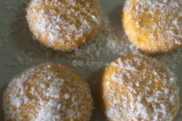 椰香南瓜饼的做法图解15