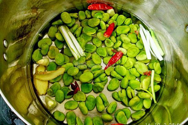 煮蚕豆的做法图解2