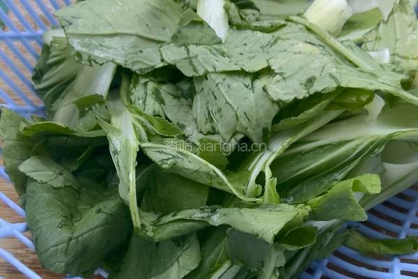 香菇油菜的做法图解1