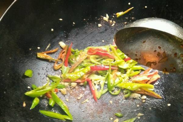香干炒肉的做法图解4
