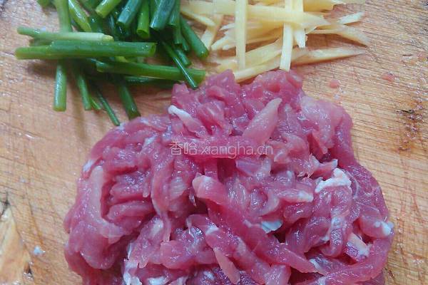 土豆丝炒肉的做法图解3