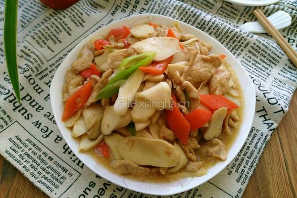 杏鲍菇炒肉片的做法图解6
