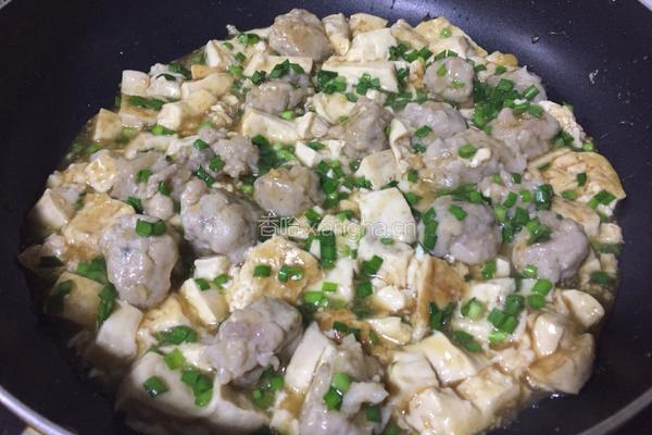 肉丸子豆腐的做法图解4