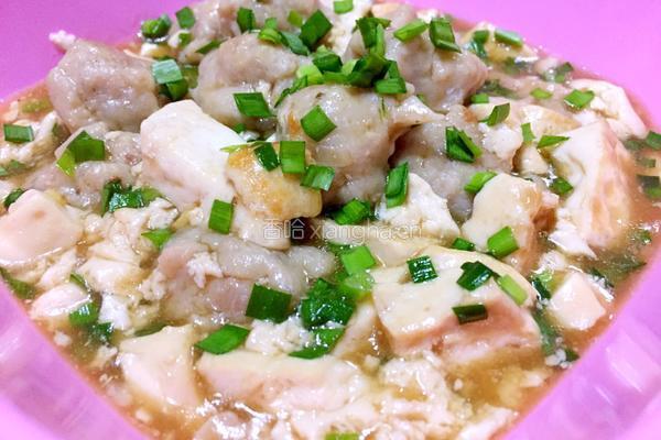 肉丸子豆腐的做法图解5